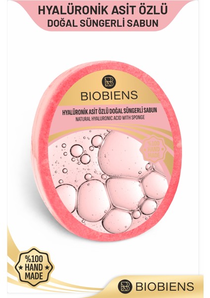 Hyalüronik Asit Özlü Duş ve Cilde Özel Doğal Süngerli Sabun