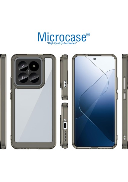 Xiaomi 14 Pro Global Shield Serisi Darbeye Dayanıklı Yarı Esnek Plastik Tpu Kılıf