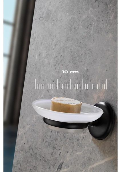 Yapışkanlı Hazneli Katı Sabunluk Siyah S-105 Kasa - 9 fiyatları