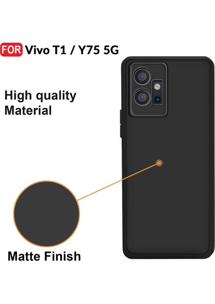 Vivo Y17S 6.56'' 2023 London Serisi Darbeye Dayanıklı Kılıf Siyah fiyatları