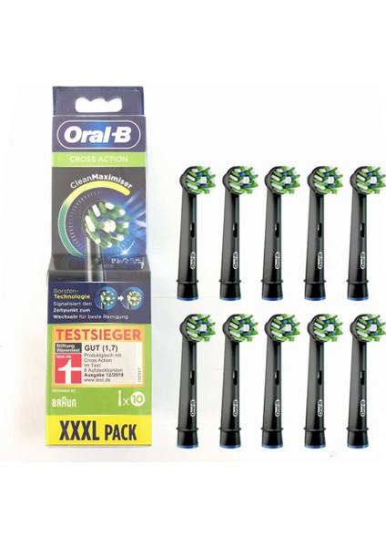 Oral B Çapraz Eylem Yedek Yedek Fırça Kafaları Elektrikli Diş Fırçası Almanya'dan 10 Sayım (Yurt Dışından)