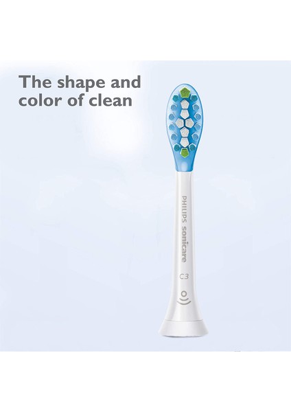 Sonicare C3 Yedek Diş Fırçası Kafaları Için  HX9044/65  Beyaz  4'lü Paket (Yurt Dışından)