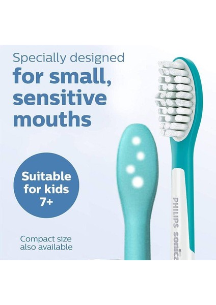 Sonicare Kids 3+ Yedek Diş Fırçası Başlıkları Için HX6034/94 4'LÜ Set (Yurt Dışından)