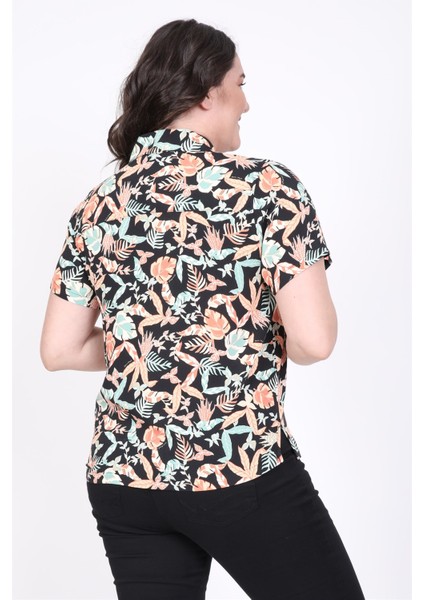 Desenli Kısa Kollu Gömlek