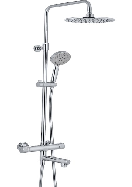 Multima Termostatik Duş Seti 3 Yollu - Krom