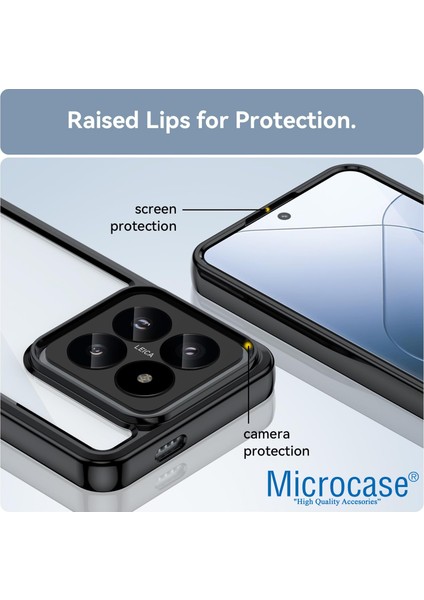 Xiaomi 14 Pro Global Shield Serisi Darbeye Dayanıklı Yarı Esnek Plastik Tpu Kılıf modelleri