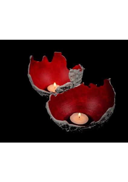 "dragon" Özel Tasarım El Yapımı Beton Küre Mumluk Set fırsatları