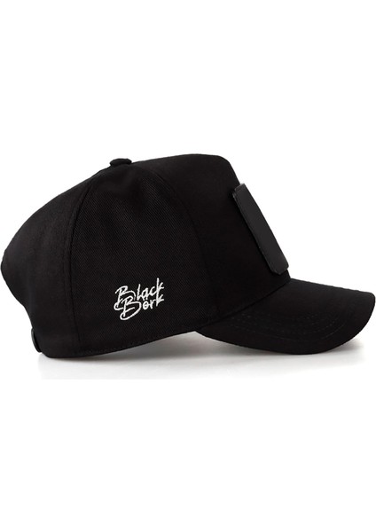 V1 Baseball Balık - 1 Kod Logolu Unisex Siyah Şapka (Cap)