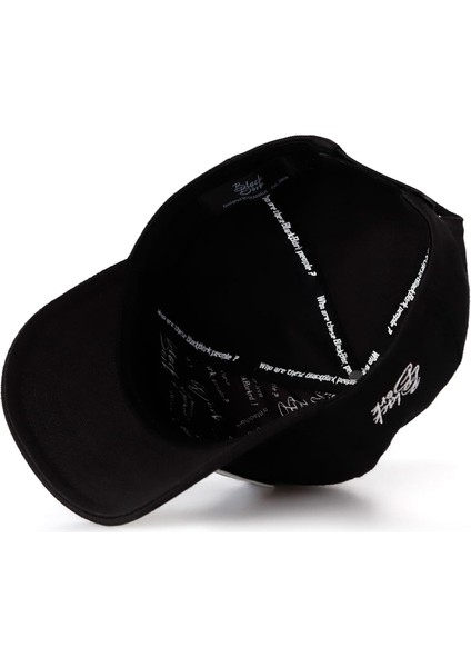 V1 Baseball Balık - 1 Kod Logolu Unisex Siyah Şapka (Cap)