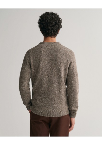 Erkek Gri Regular Fit Bisiklet Yaka Kazak 8040169.92