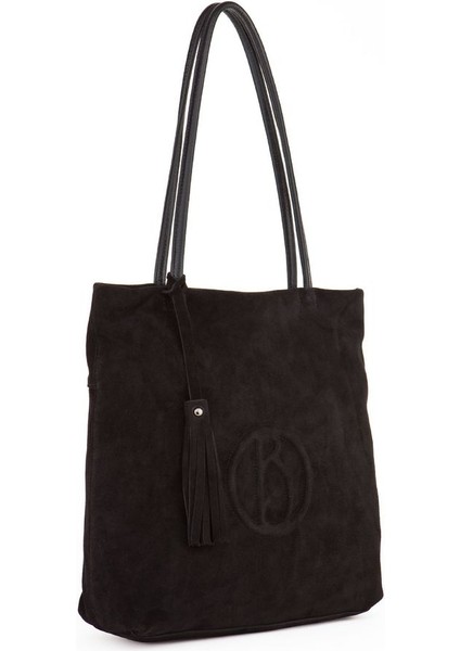 Siyah Süet Deri Kadın Omuz Çantası Blm T-01 fiyatları