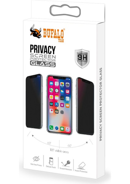 iPhone 15 Pro Hayalet Privacy Gizli Cam Ekran Koruyucu