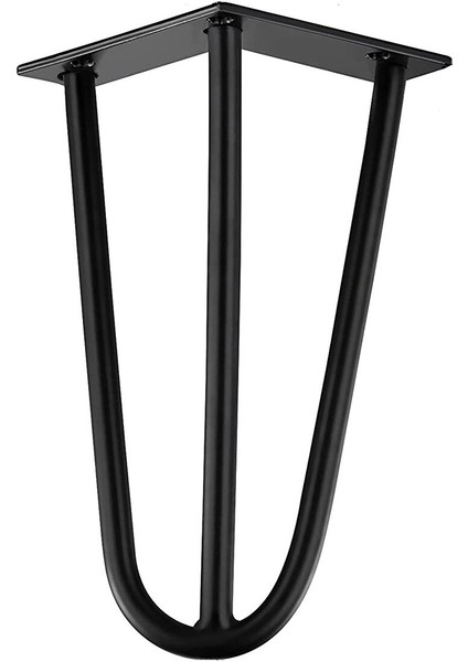 10 cm Mil Model Siyah Metal Mobilya, Dolap, Koltuk, Kanepe, Tv Ünitesi Ayakları (1 Adet)