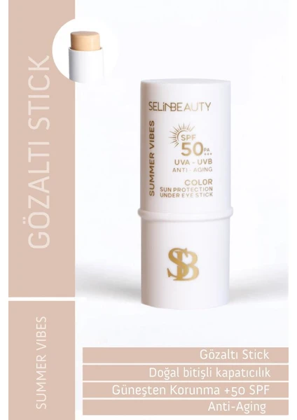 Selin Beauty Color Sun Protection Spf50+ Göz Altı Stick Güneş Koruyucu 6 Gr