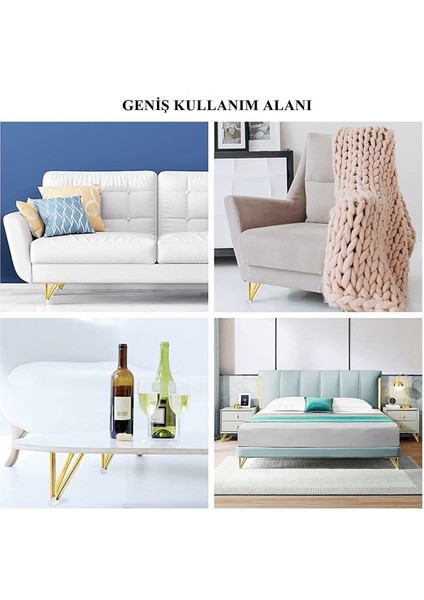 10 cm Mil Model Gold Metal Mobilya, Dolap, Koltuk, Kanepe, Tv Ünitesi Ayakları (1 Adet)
