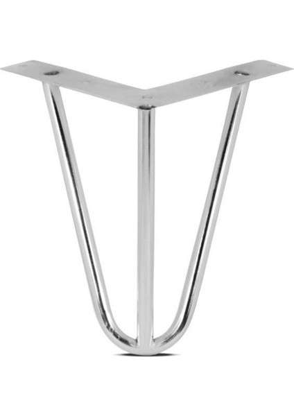 10 cm Mil Model Krom Metal Mobilya, Dolap, Koltuk, Kanepe, Tv Ünitesi Ayakları (1 Adet)