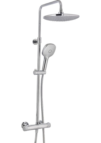Venora Termostatik Duş Seti 2 Yollu - Krom