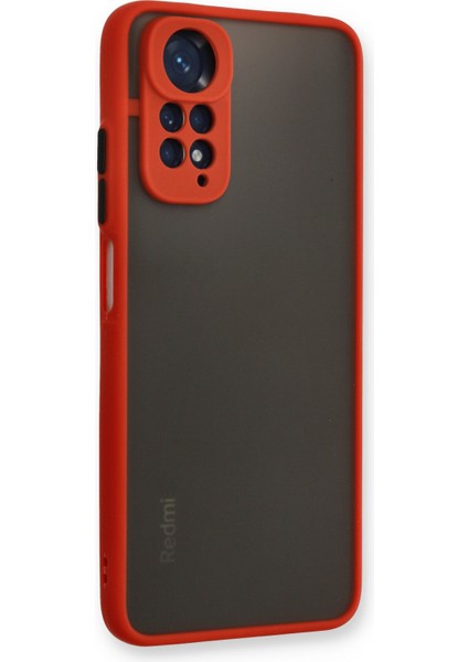 Xiaomi Redmi Note 11S Kılıf Montreal Silikon Kapak - Kırmızı 277097