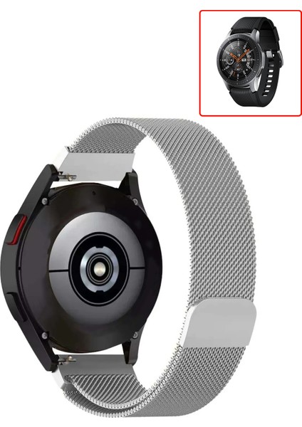 Samsung Galaxy Watch 46MM Uyumlu Kordon Hasır Metal Örgü Mıknatıslı Kayış fiyatları