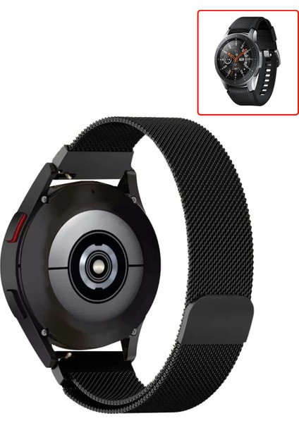 Samsung Galaxy Watch 46MM Uyumlu Kordon Hasır Metal Örgü Mıknatıslı Kayış fiyatları