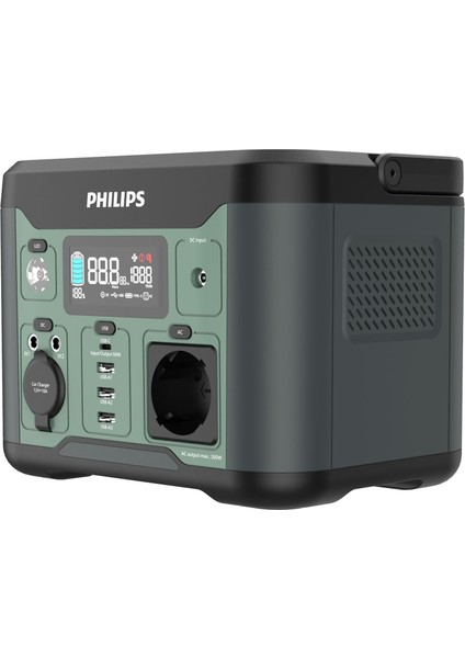 DLP8091CB Siyah Ac Dc Çıkışlı Taşınabilir Güç Kaynağı 300W