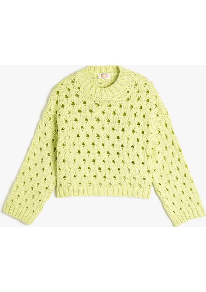 Ajurlu Kazak Triko Yuvarlak Yaka fiyatları