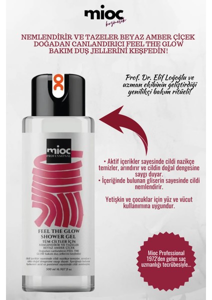 Professional Feel The Glow Shower Gel Tüm Ciltler İçin 500 ml