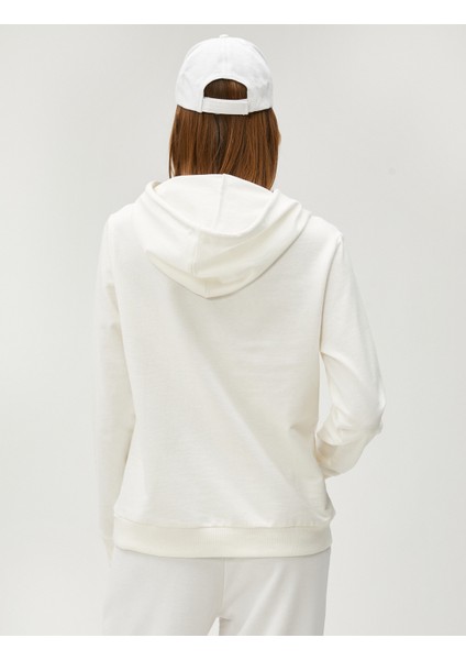 Basic Kapüşonlu Sweatshirt Kanguru Cepli fırsatları