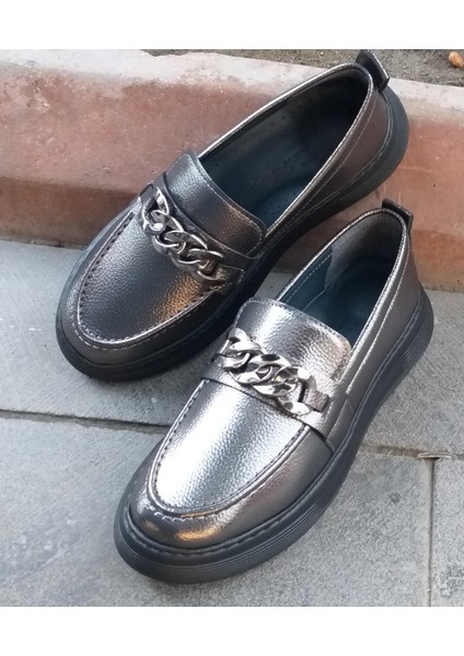 001122-025 Newa Kadın Günlük Yüksek Taban Loafer Ayakkabı