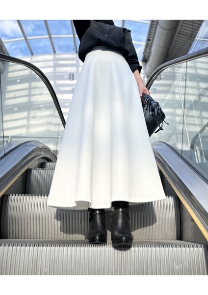 Scuba Uzun Kloş Etek Puf Scuba Kloş Etek Uzun Scuba Etek Tesettür Scuba Etek modelleri