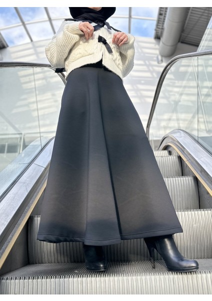 Scuba Uzun Kloş Etek Puf Scuba Kloş Etek Uzun Scuba Etek Tesettür Scuba Etek fiyatları