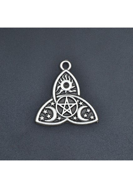 Triquetra Kolye Ucu - Antik Gümüş Kaplama - Kod:148