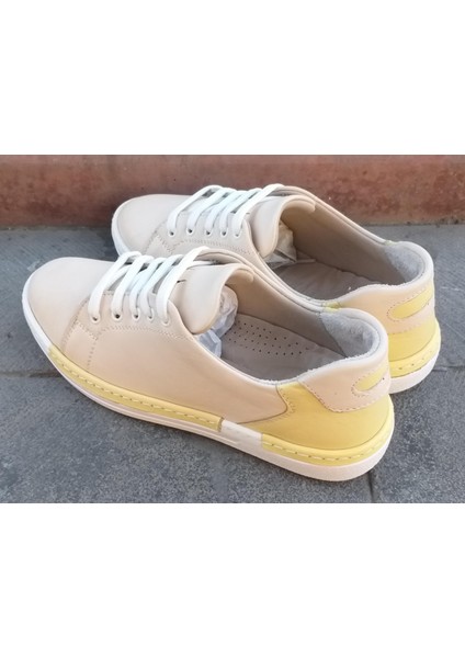 231759 Kadın Hakiki Deri Sneaker Ayakkabı