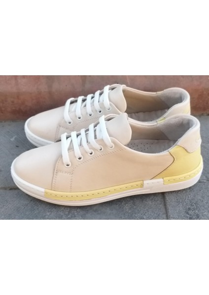 231759 Kadın Hakiki Deri Sneaker Ayakkabı