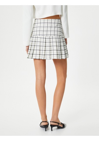 Pileli Mini Etek Viskon Karışımlı fırsatları