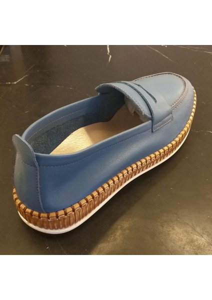 231740 Kadın Hakiki Deri Loafer Ayakkabı
