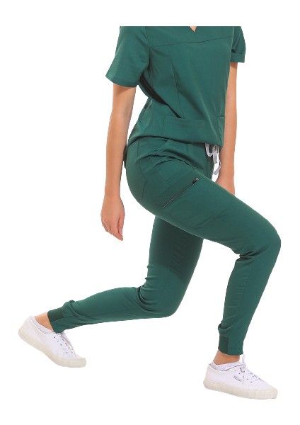 Janet- Kadın Likralı Yeşil Medikal Pantolon modelleri