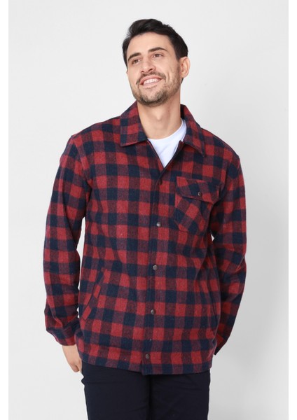 Oduncu Gömlek Ceket N-Franella - Bordo fiyatları