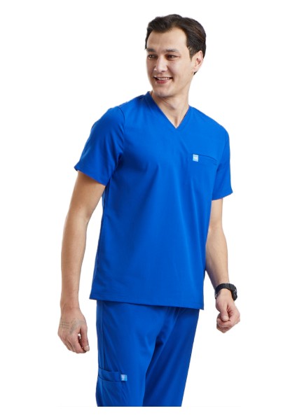 Zazel- Erkek Likralı Royal Mavi Üniforma Üst fiyatları