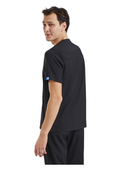 Zazel - Erkek Likralı Siyah Medikal Üniforma Üst modelleri