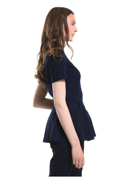 Azelıa - Kadın Likralı Lacivert Üniforma Üst fiyatları