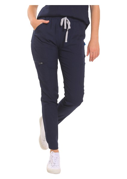 Janet- Kadın Likralı Lacivert Medikal Pantolon