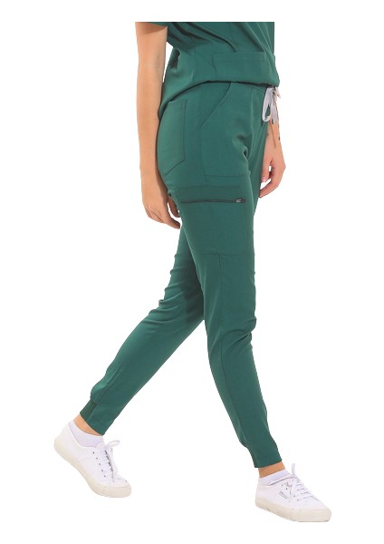 Janet- Kadın Likralı Yeşil Medikal Pantolon