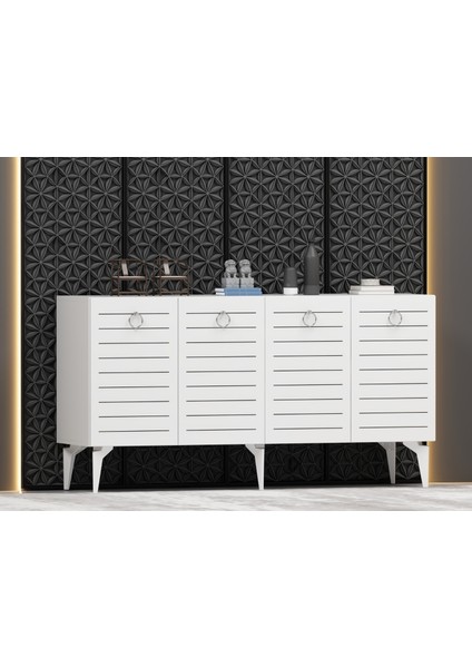 Arrona Konsol 4 Kapaklı Beyaz-Beyaz fiyatları