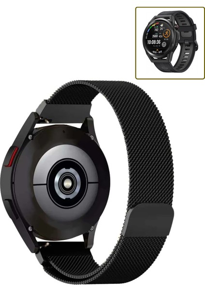 Huawei Watch Gt Runner Uyumlu Kordon Hasır Metal Örgü Mıknatıslı Kayış fiyatları