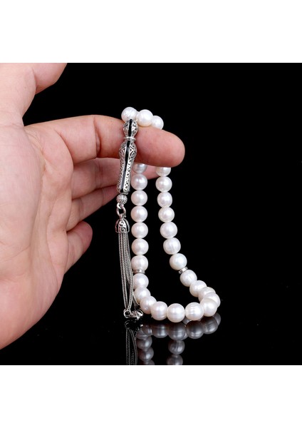 925 Ayar Gümüş Set Inci Taşlı Tesbih fırsatları