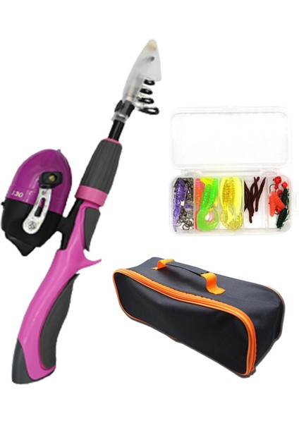 Çocuk Oltası Çocuklar Için Yemli Komple Set Çocuk Menekşe (Yurt Dışından)