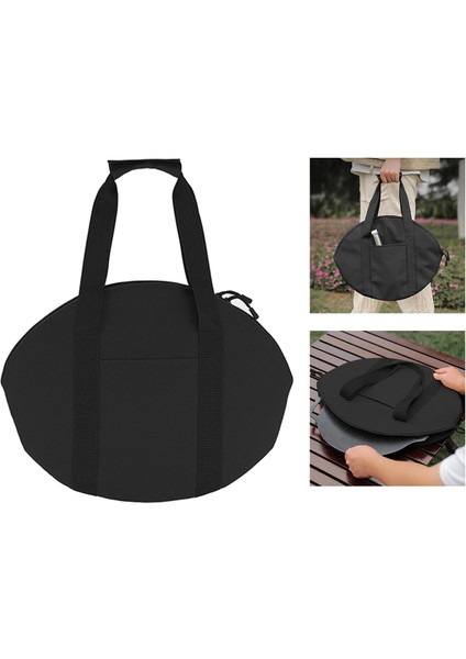 Dökme Demir Tava Çantası Su Geçirmez Kamp Tencere Piknik Aksesuarları Siyah (Yurt Dışından) modelleri