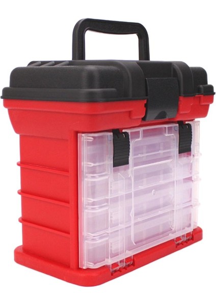 4 Katlı Takım Kutusu Kırmızı (Yurt Dışından)