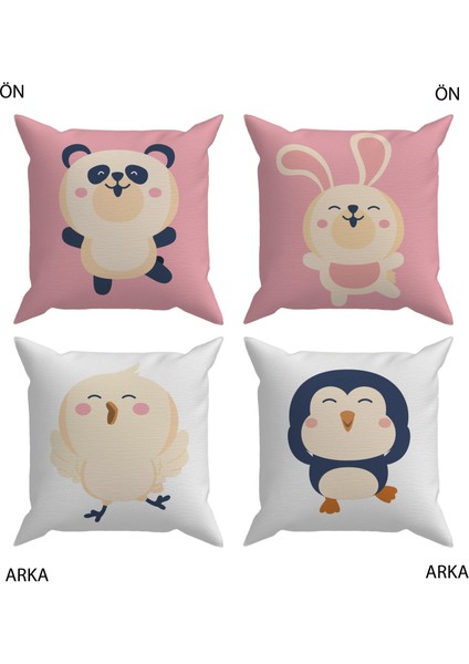 Bebek Çocuk Odası Yastıklı Kırlent Kılıf 2'li DS75 30X30 cm fiyatları